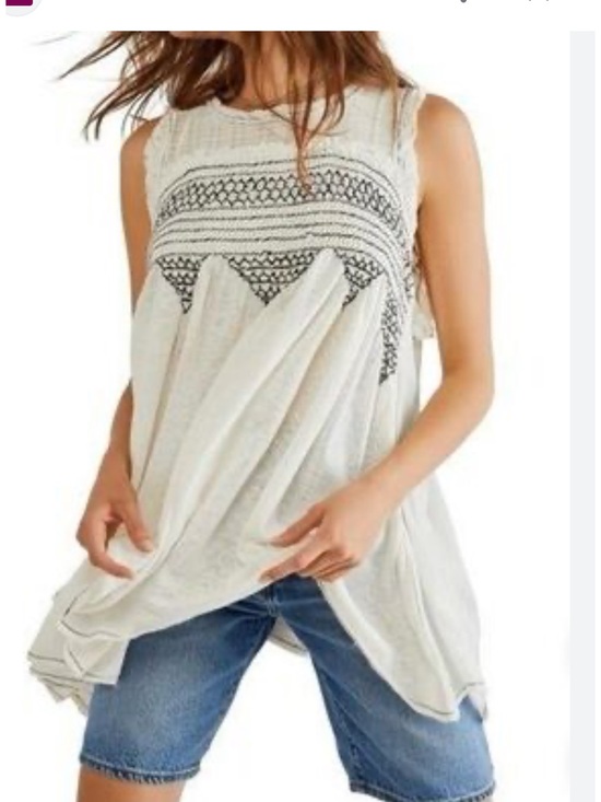 Free People Tops - Free People Women's Tops Free People Tunic Flowy Boho oversized shirt tank